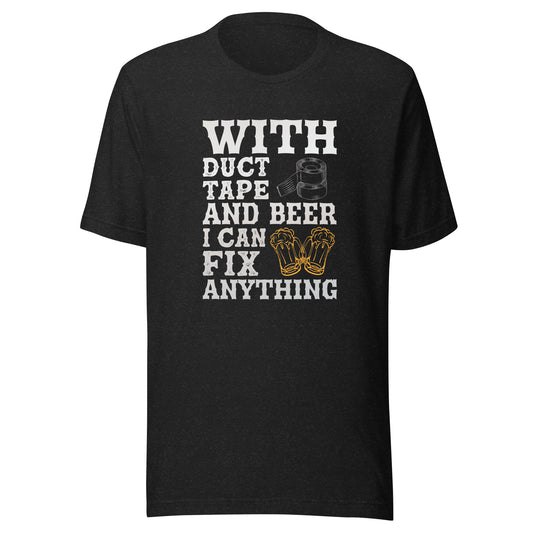 WITH DUCT TAPE AND BEER T-Shirt || M-T NovelT'st