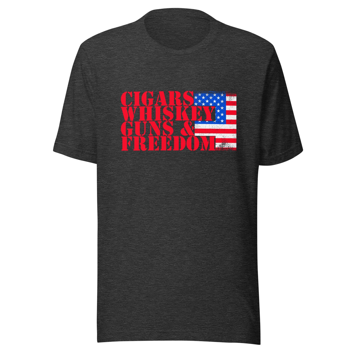 CIGARS WHISKEY GUNS & FREEDOM T-Shirt || M-T NovelT's