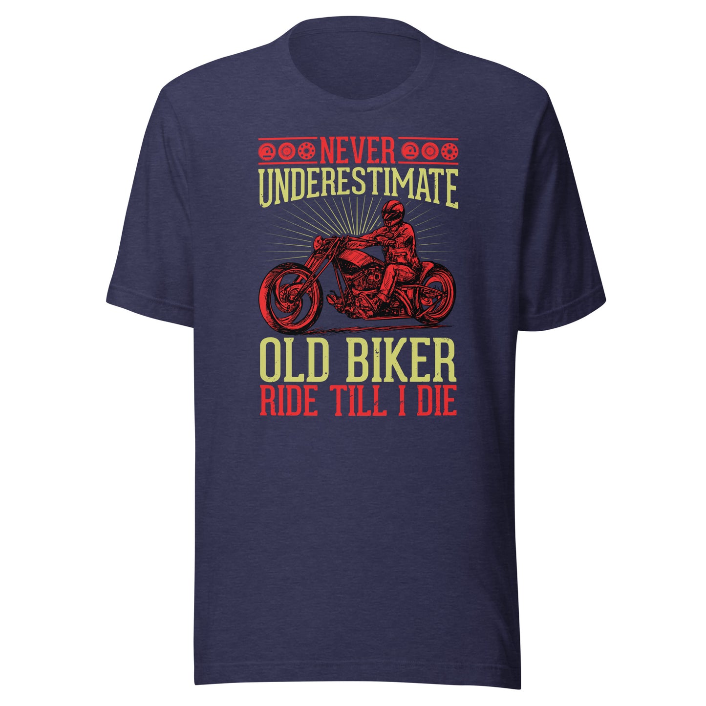 NEVER UNDERESTIMATE OLD BIKER T-Shirt || M-T NovelT's