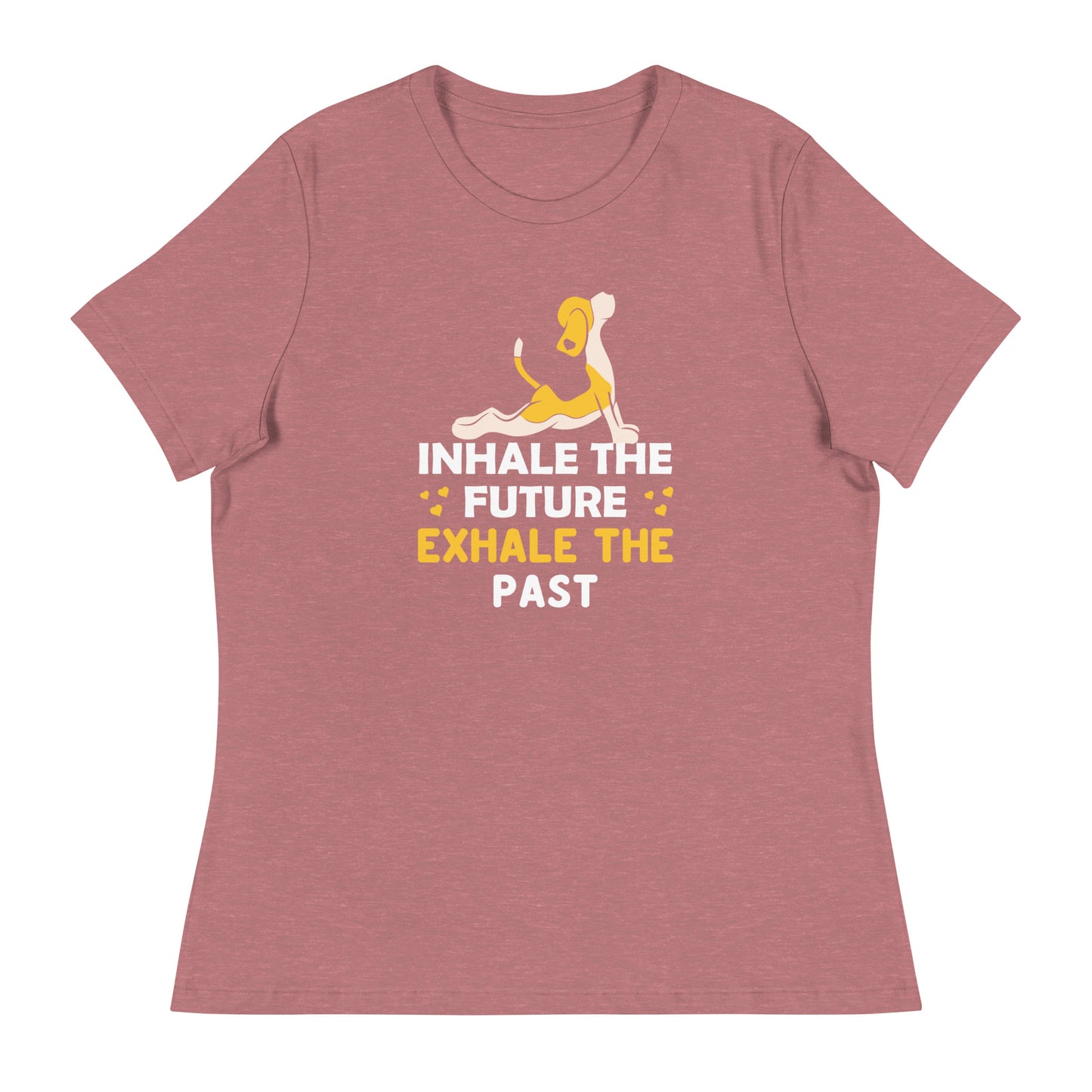 INHALE THE FUTURE EXHALE THE PAST YOGA Women's Relaxed T-Shirt || M-T NovelT's